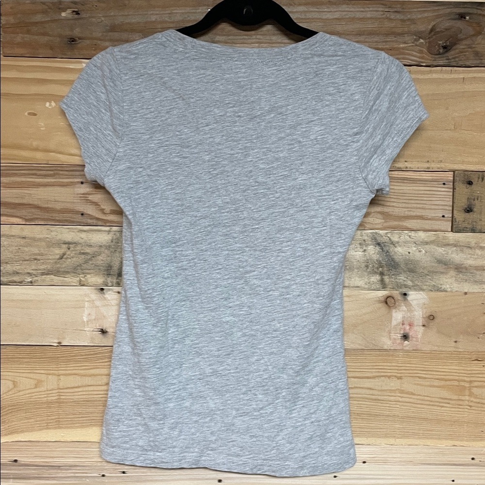 Wonder Up size XS (1) Heather Gray Sun, Moon, Stars, Mushrooms, and Floral Tee - Picture 5 of 5